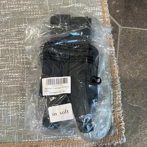 Elastic Knit Platform Sandals Summer Slip On Open Toe - Picture 6 of 12